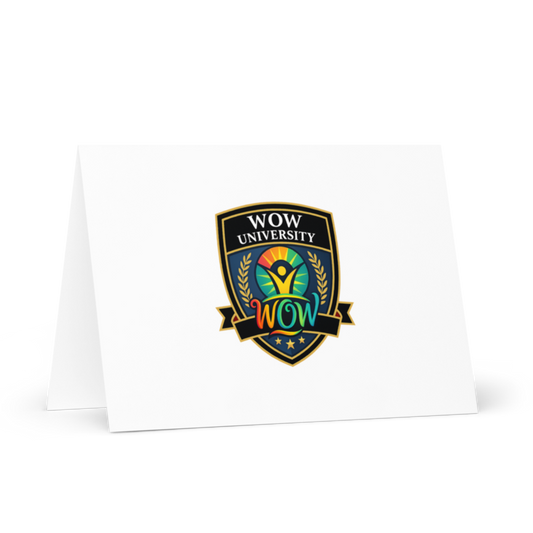 WOW University | WOWU Core badge | Greeting Card