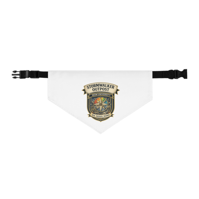 Stormwalker Outpost WOWU compass badge Pet Bandana