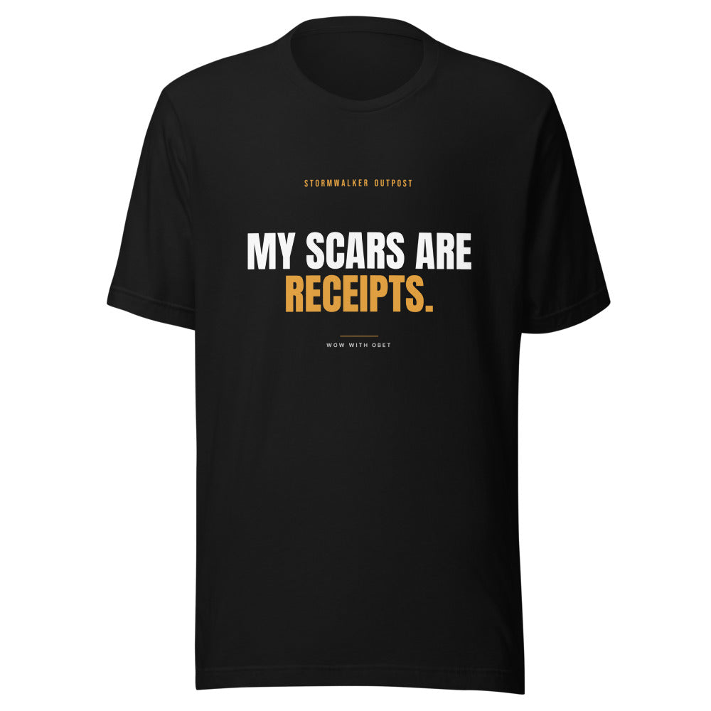 My Scars Are Receipts — Stormwalker Outpost Tee