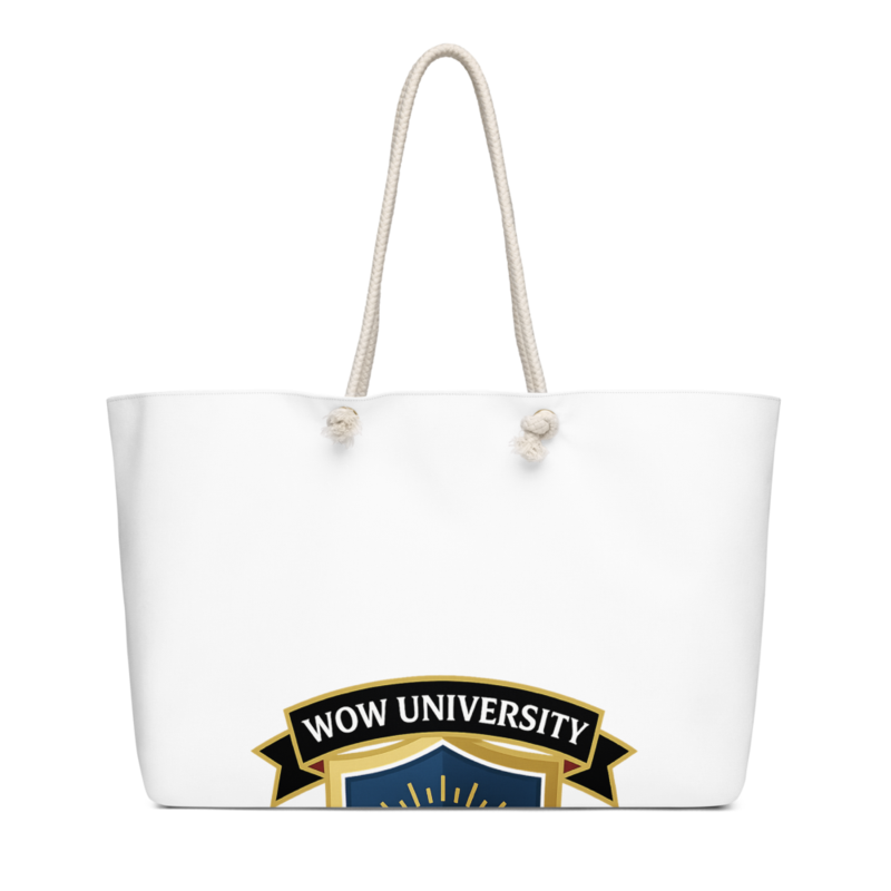 WOWU FutureReadyMindset badge Weekender Bag