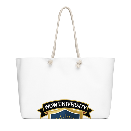 WOWU FutureReadyMindset badge Weekender Bag