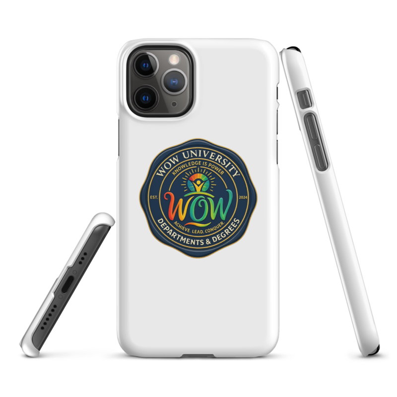 WOW University | WOWU DepartmentsDegrees medallion | iPhone Snap Case