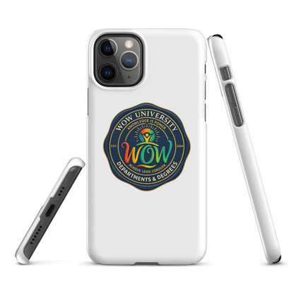 WOW University | WOWU DepartmentsDegrees medallion | iPhone Snap Case