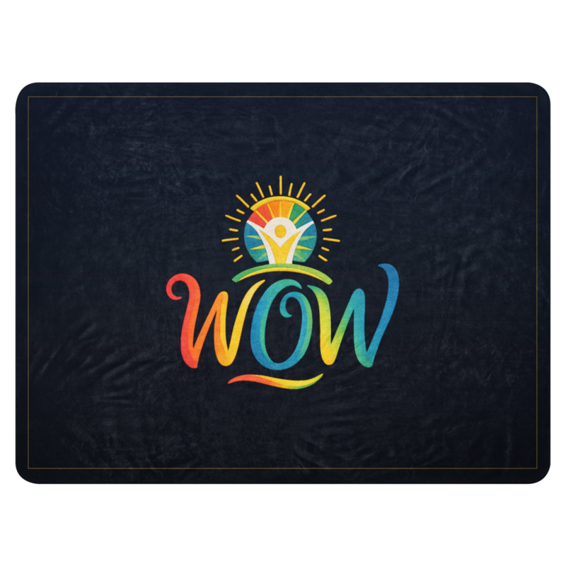WOW | WOW Core logo | Sublimated Sherpa Blanket