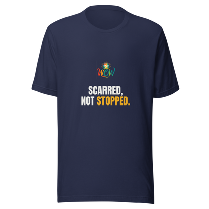 Scarred Not Stopped — WOW Tee