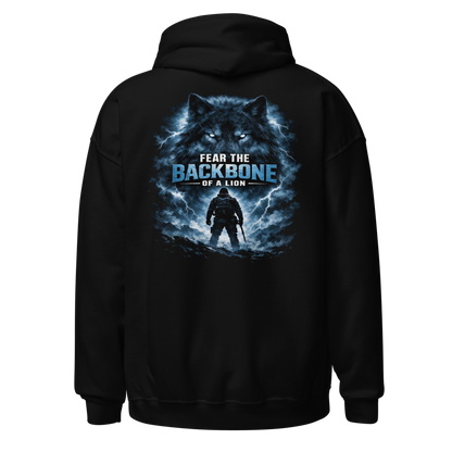 Stormwalker Outpost — Compass Badge Hoodie — Back (Black)