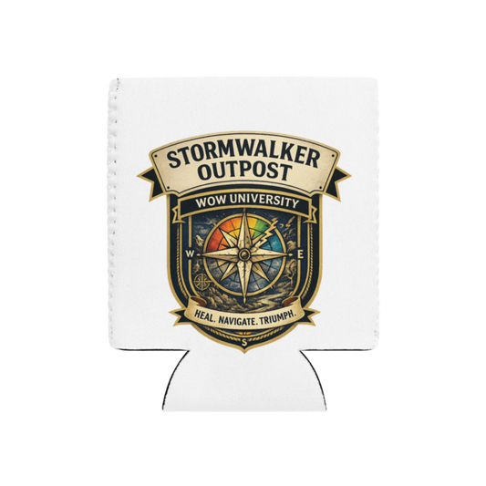 WOW University | Stormwalker Outpost WOWU compass badge | Can Cooler