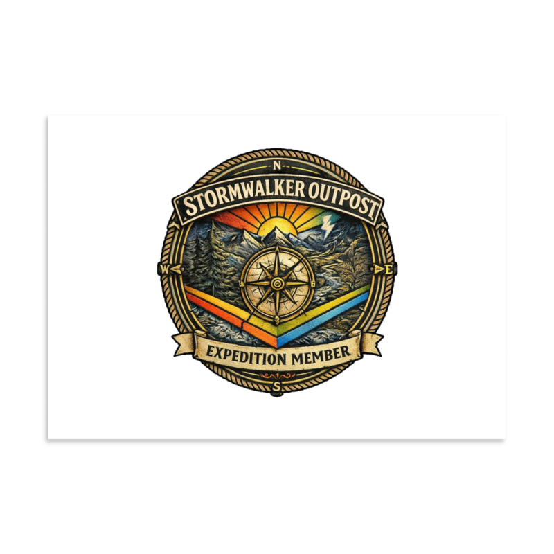 Stormwalker Outpost ExpeditionMember medallion Matte Poster