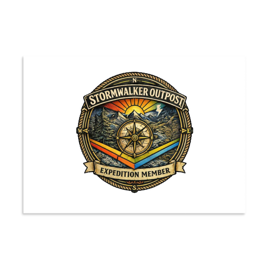 Stormwalker Outpost ExpeditionMember medallion Matte Poster