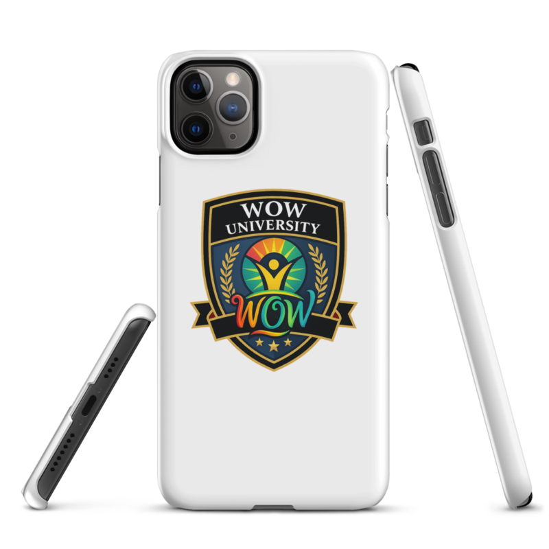 WOW University | WOWU Core badge | iPhone Snap Case