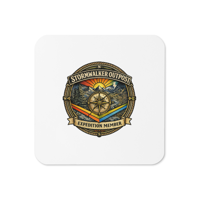 Stormwalker Outpost medallion Cork Coaster