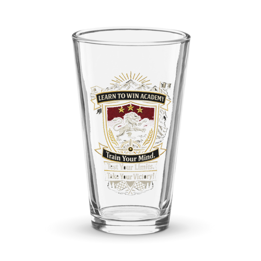 LTW Shield logo Pint Glass — Front