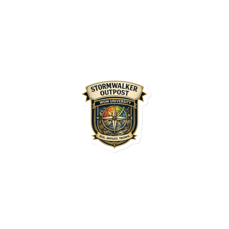 WOW University | Stormwalker Outpost WOWU compass badge | Die-Cut Magnet
