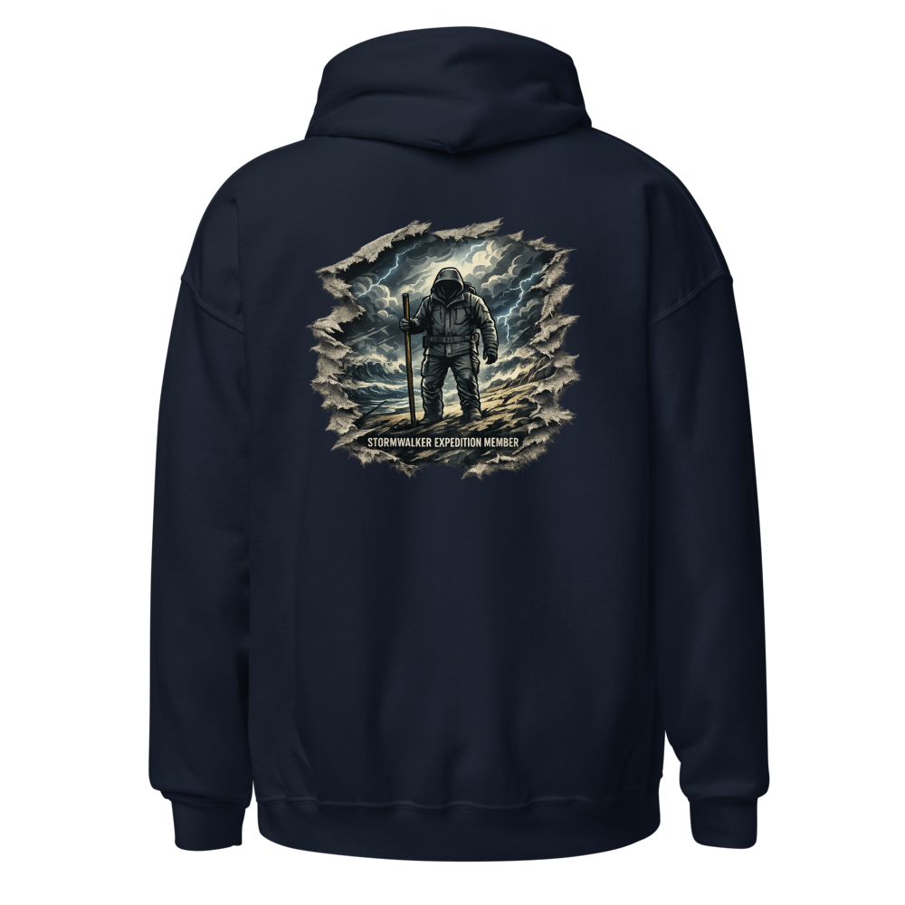 Stormwalker Outpost — Outpost Medallion Hoodie — Back (Navy)