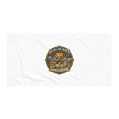 Stormwalker Outpost | Stormwalker ScarsAreMaps medallion | Beach Towel