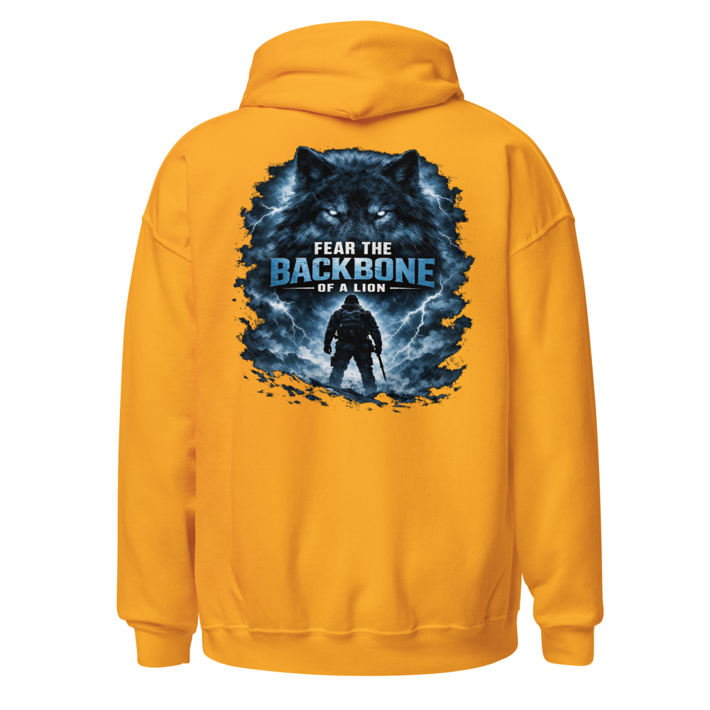 Stormwalker Outpost — Compass Badge Hoodie — Back (Gold)