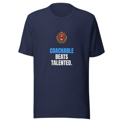 Coachable Beats Talented — Learn To Win Tee