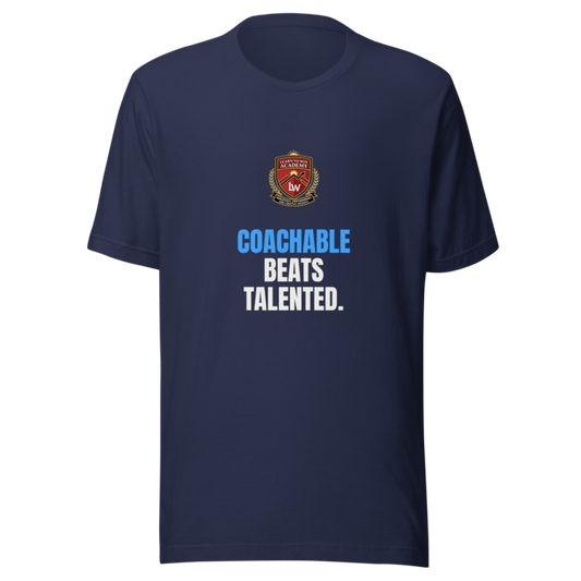 Coachable Beats Talented — Learn To Win Tee