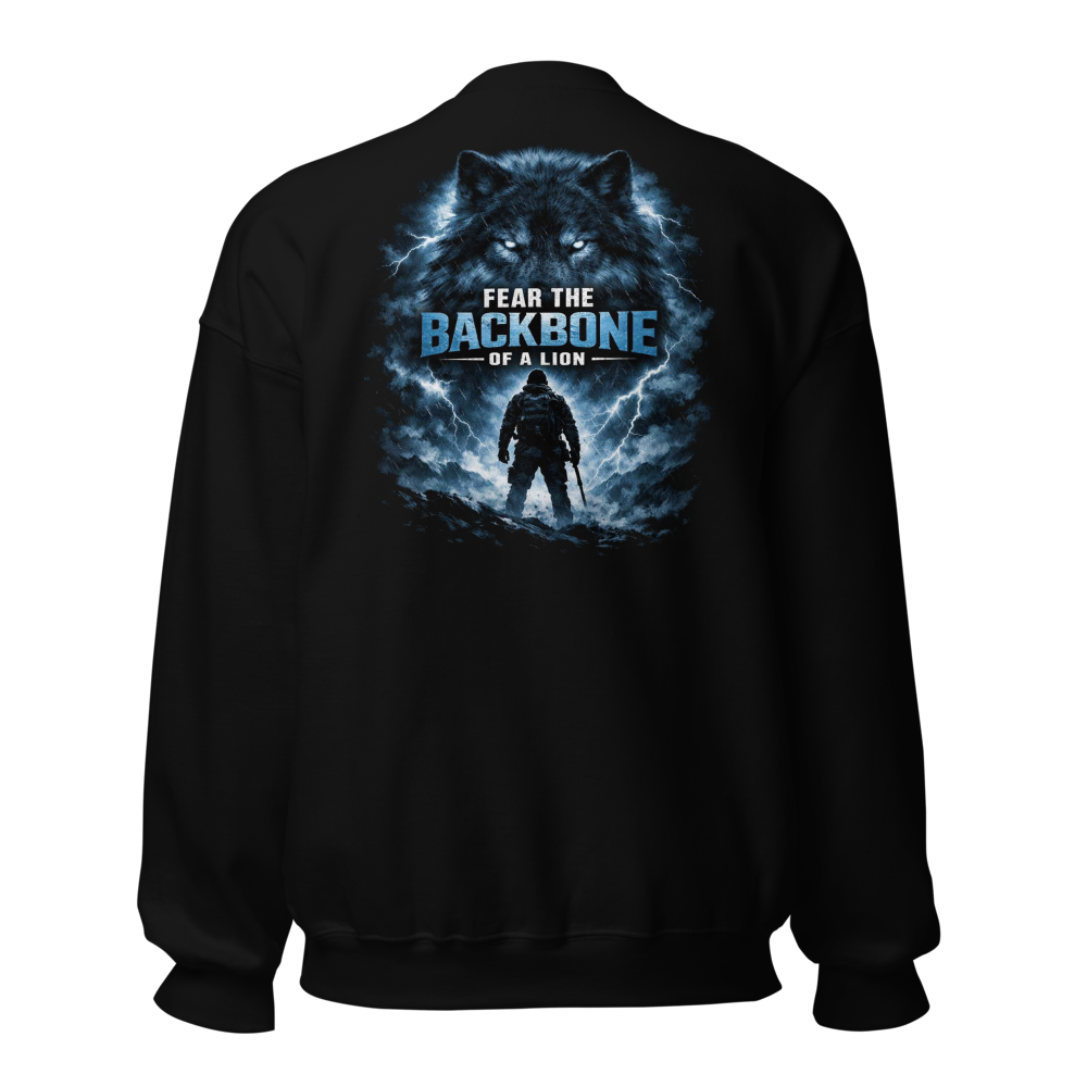 Stormwalker Outpost — Compass Badge Crewneck — Back (Black)