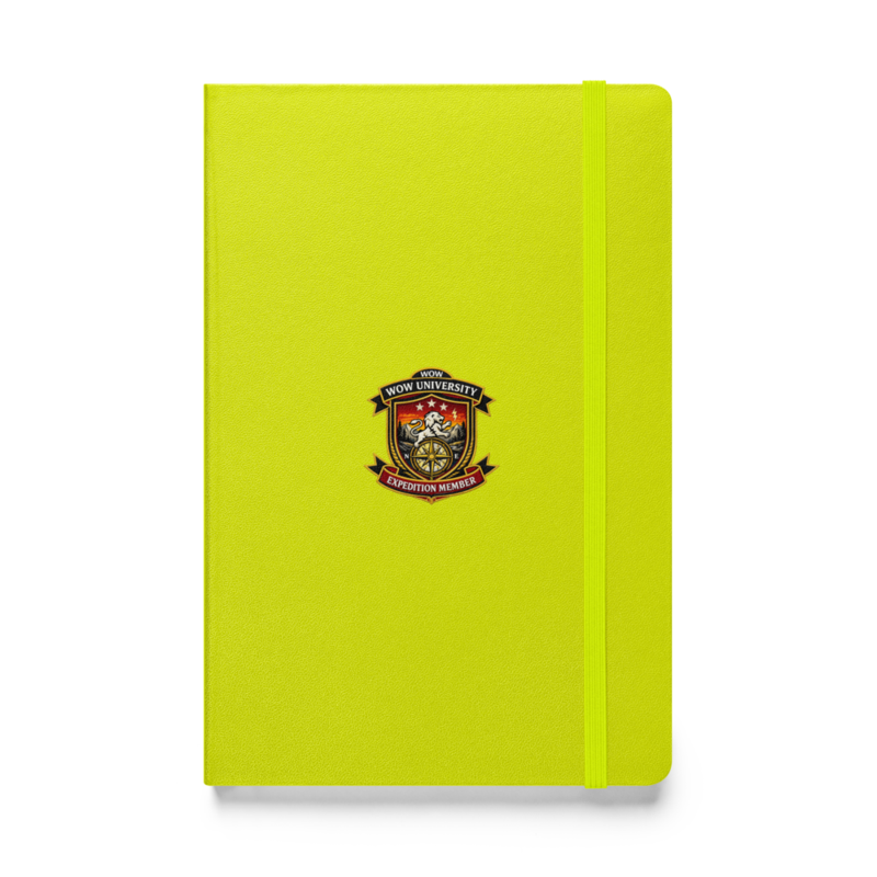 WOWU ExpeditionMember badge Hardcover Notebook