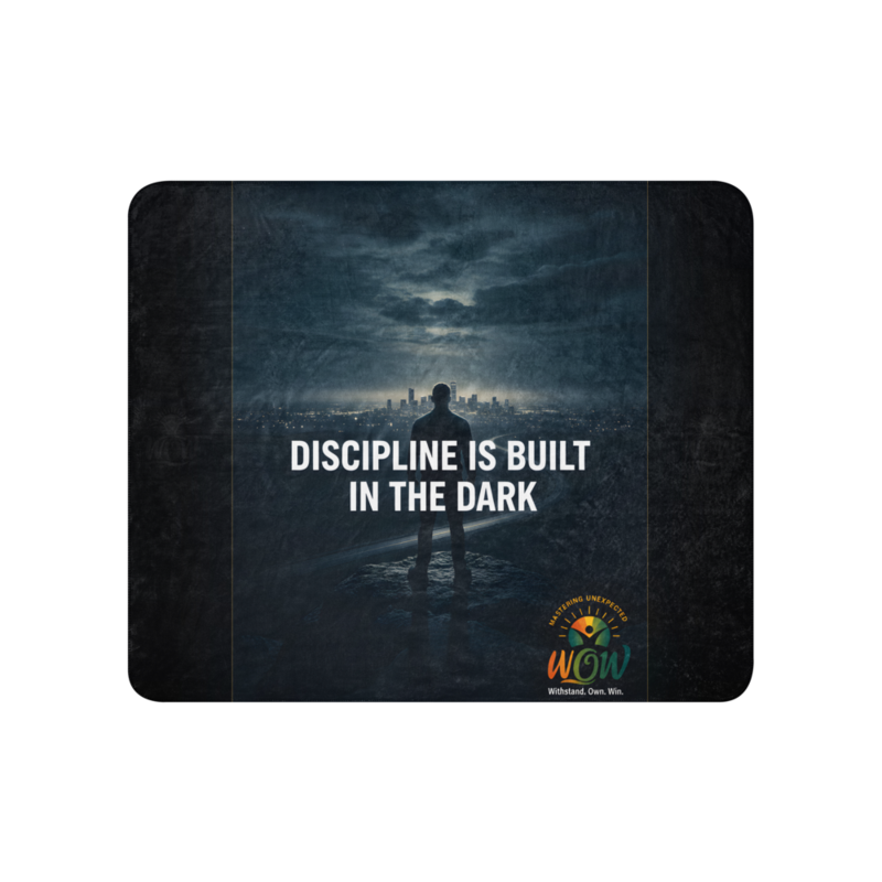 WOW | Discipline Is Built In The Dark | Sublimated Sherpa Blanket