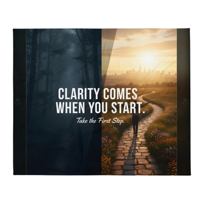 WOW | Clarity Comes When You Start | Throw Blanket