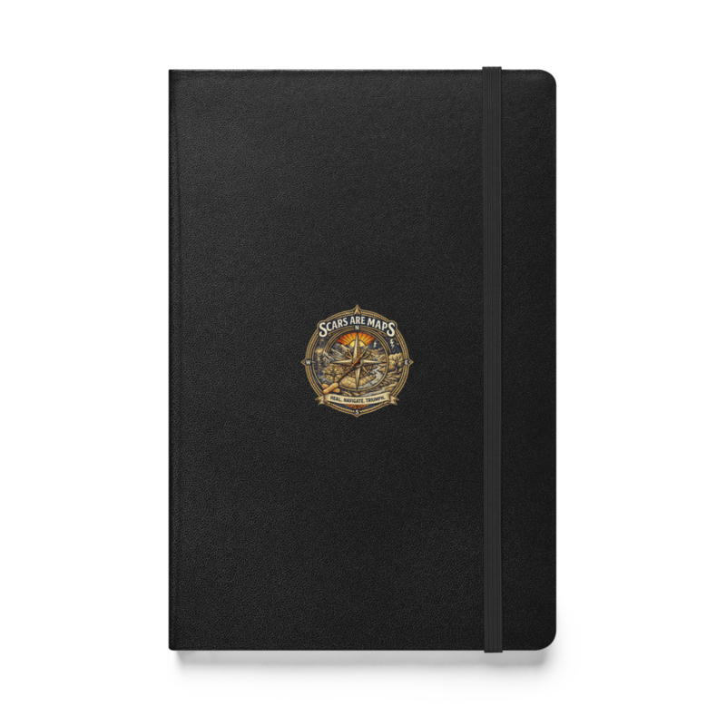 Stormwalker ScarsAreMaps medallion Hardcover Notebook