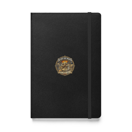 Stormwalker ScarsAreMaps medallion Hardcover Notebook