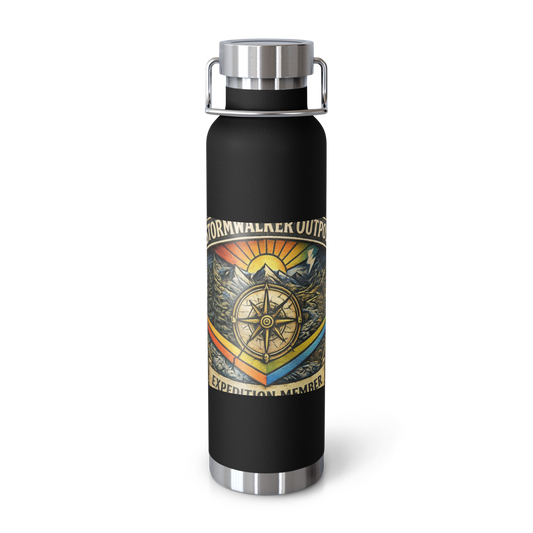 Stormwalker Outpost medallion Copper Water Bottle — Front