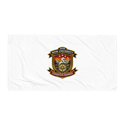 WOW University | WOWU ExpeditionMember badge | Beach Towel