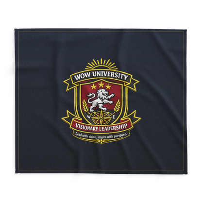 WOW University | WOWU VisionaryLeadership badge | Lightweight Summer Blanket
