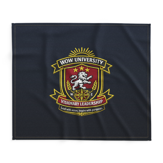 WOW University | WOWU VisionaryLeadership badge | Lightweight Summer Blanket