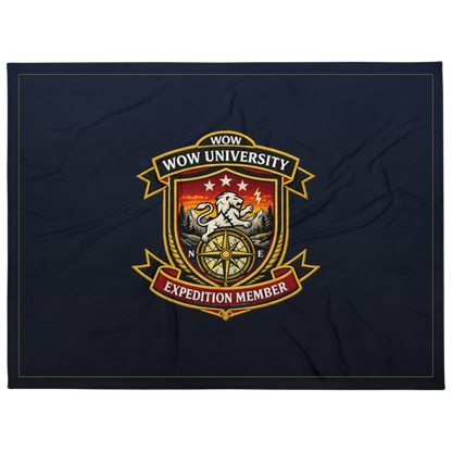 WOW University | WOWU ExpeditionMember badge | Throw Blanket