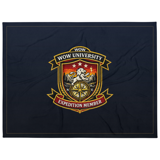 WOW University | WOWU ExpeditionMember badge | Throw Blanket