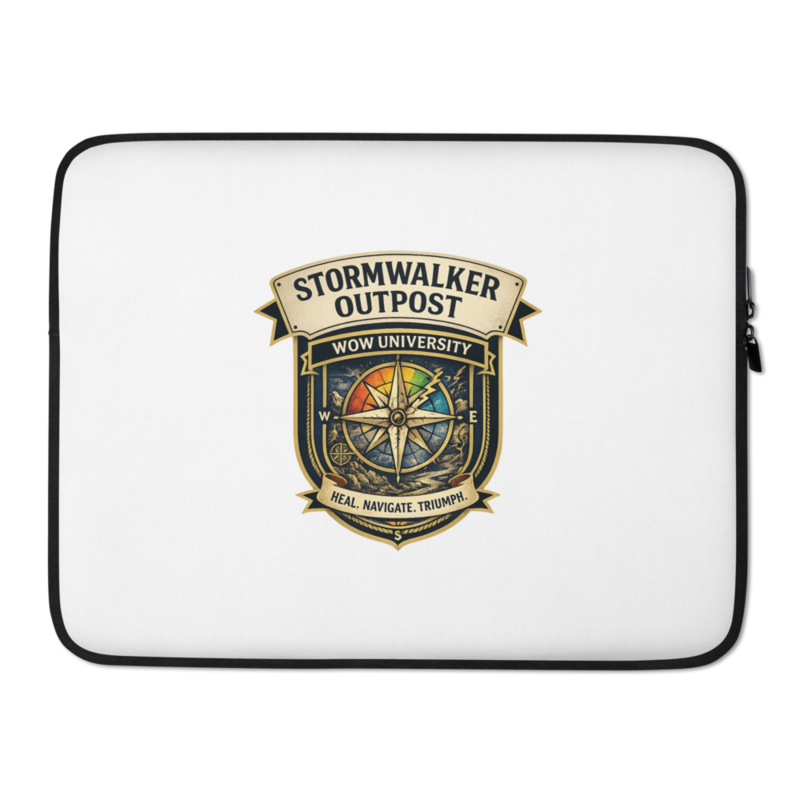 WOW University | Stormwalker Outpost WOWU compass badge | Laptop Sleeve