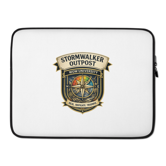 WOW University | Stormwalker Outpost WOWU compass badge | Laptop Sleeve