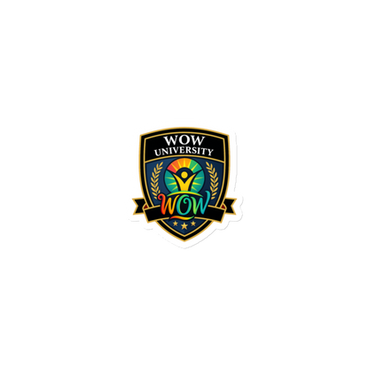 WOW University | WOWU Core badge | Die-Cut Magnet
