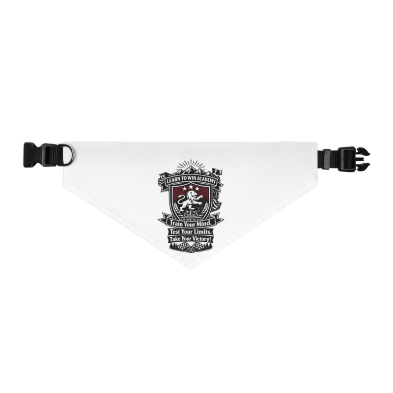 Learn To Win Academy | LTW TrainYourMind badge | Pet Bandana