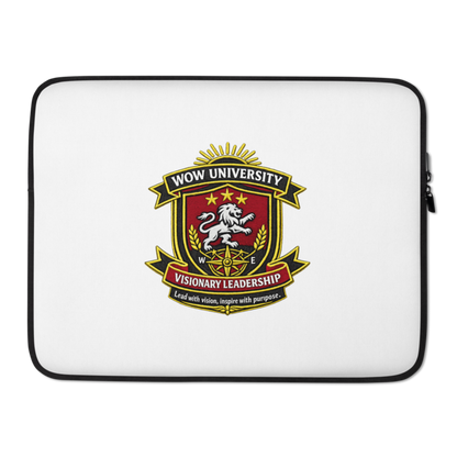 WOW University | WOWU VisionaryLeadership badge | Laptop Sleeve