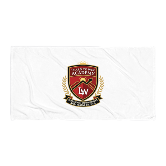 Learn To Win Academy | LTW Core logo | Beach Towel