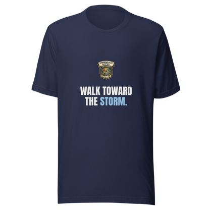 Walk Toward The Storm — Stormwalker Outpost Tee