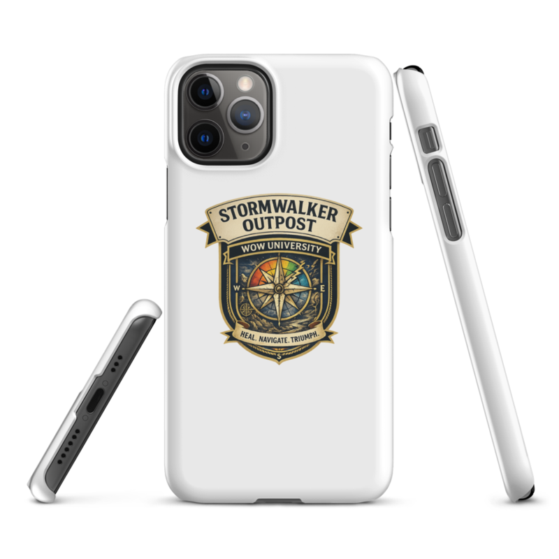 WOW University | Stormwalker Outpost WOWU compass badge | iPhone Snap Case