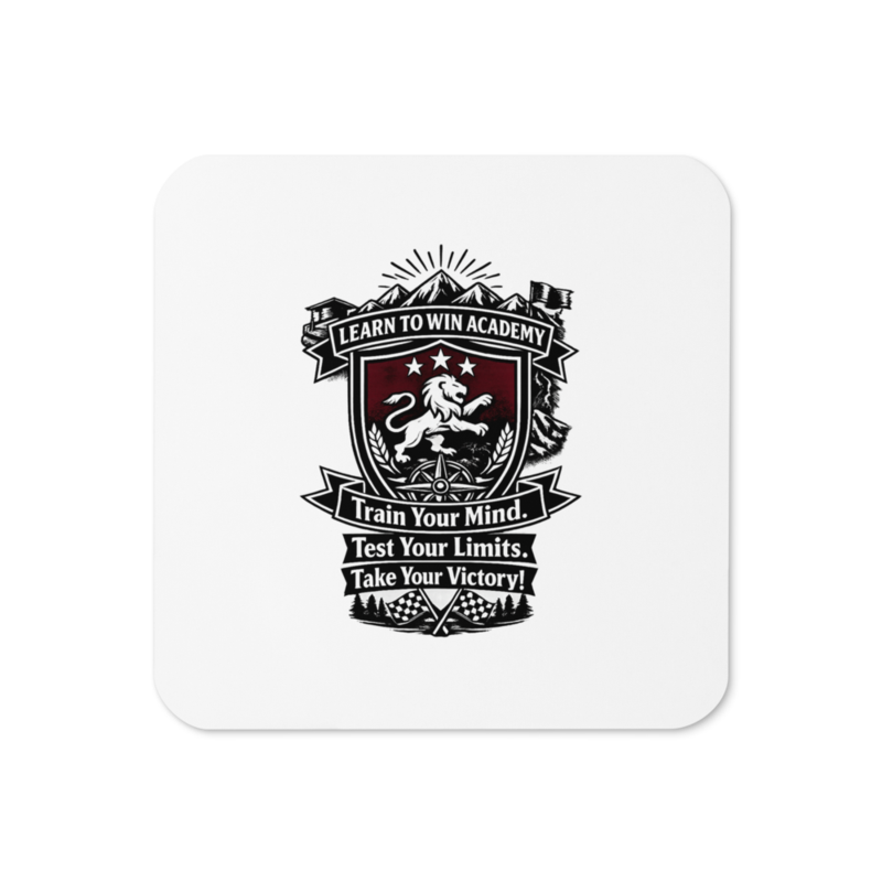 LTW TrainYourMind badge Cork Coaster