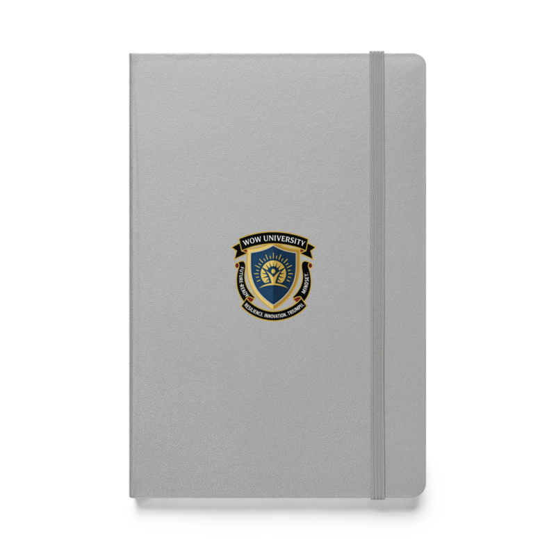 WOWU FutureReadyMindset badge Hardcover Notebook