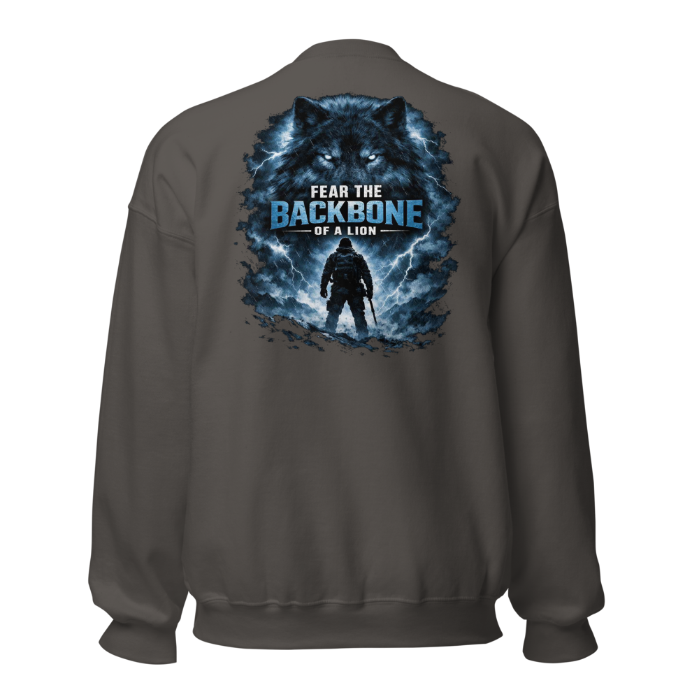 Stormwalker Outpost — Compass Badge Crewneck — Back (Charcoal)