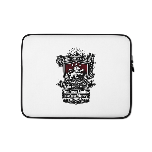 Learn To Win Academy | LTW TrainYourMind badge | Laptop Sleeve