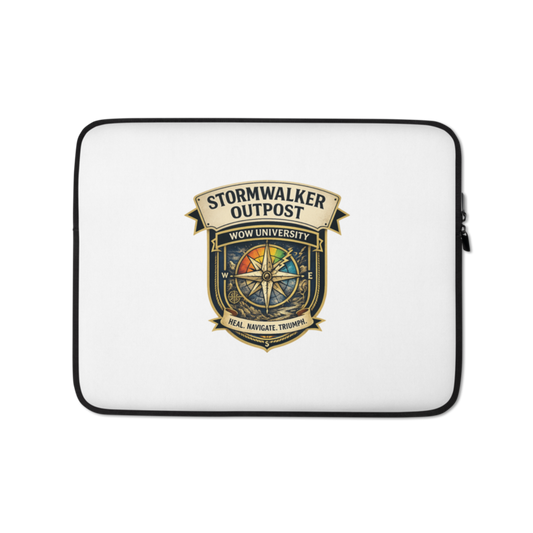 WOW University | Stormwalker Outpost WOWU compass badge | Laptop Sleeve