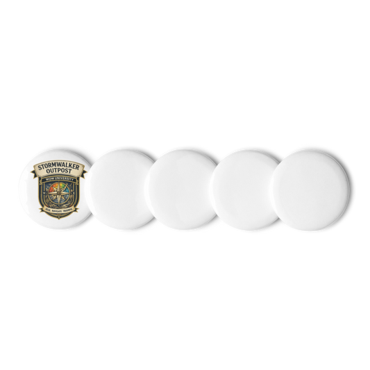 WOW University | Stormwalker Outpost WOWU compass badge | Pin Buttons