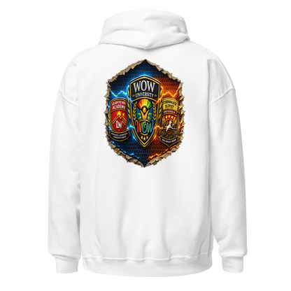 Learn To Win Academy — Core Hoodie — Back (White)