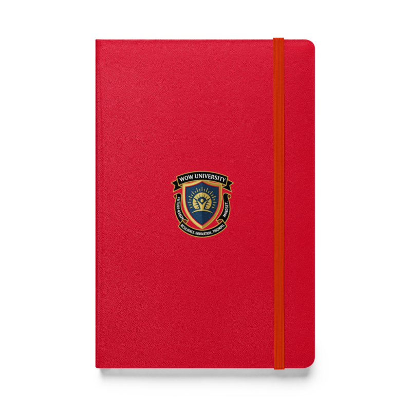 WOWU FutureReadyMindset badge Hardcover Notebook